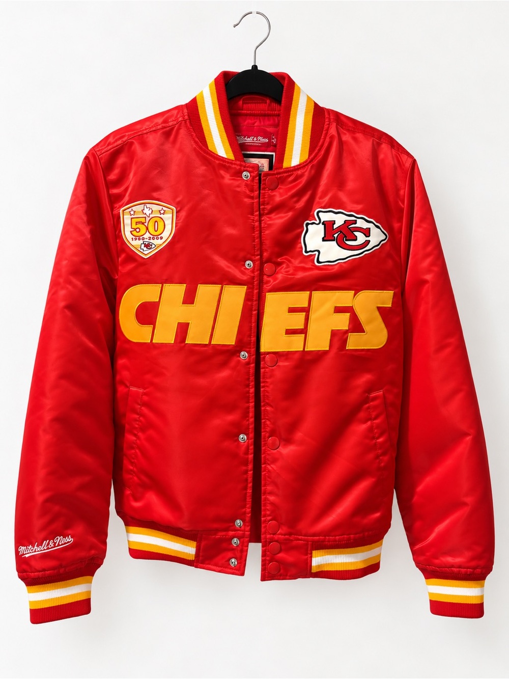 Mitchell & Ness Kids Kansas City Chiefs Red Bomber Jacket